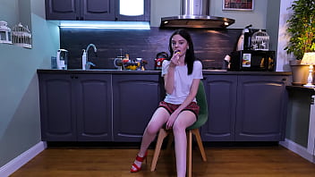 Watch me pleasure myself right before going to work