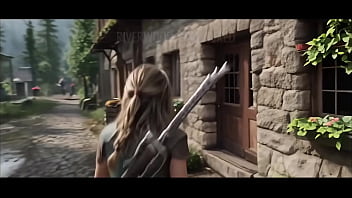 Young ai gril with big tits fucked in abandoned castle