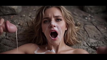 Young ai gril with big tits fucked in abandoned castle