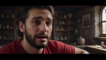 Young ai gril with big tits fucked in abandoned castle