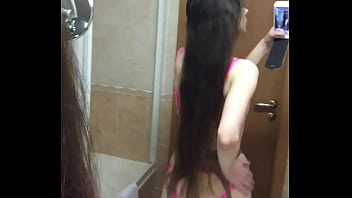 Tiktok compilation cute brunette girl small tits pretty pussy miniskirt dress stockings leggings thong #5 juliaveil