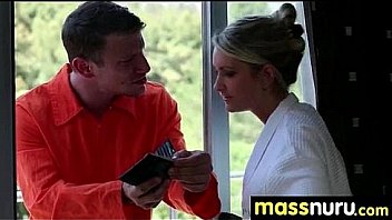 Nuru massage ends with a hot shower fuck 13