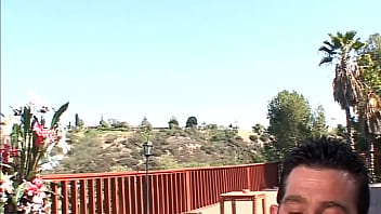 Jenny babie and stacey saran finish him off with a double bj after a screw