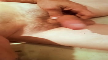 Chained up and fathertime gets a footjob fathertime is in trouble he had to be punished but he gets rewarded at the end