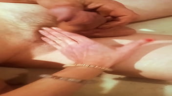 Chained up and fathertime gets a footjob fathertime is in trouble he had to be punished but he gets rewarded at the end