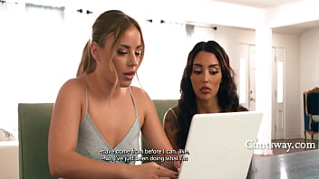 Latina and blonde room mates get dirty Latina and blonde room mates get dirty