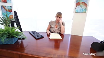 Rebel alexis andrews & officer sara jay fuck on the office desk