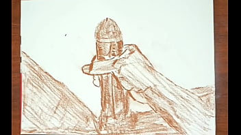 Bbc covered in a lot of cum from stroking