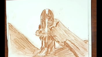 Bbc covered in a lot of cum from stroking