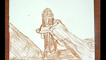 Bbc covered in a lot of cum from stroking