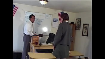 Victoria school uniform striptease & solo masturbation