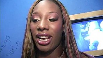 Black girl have surprise gloryhole 14