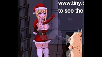 Cute woman in female santa claus clothes in back alley tales hentai ryona gameplay video