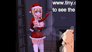 Cute woman in female santa claus clothes in back alley tales hentai ryona gameplay video