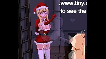 Cute woman in female santa claus clothes in back alley tales hentai ryona gameplay video