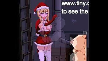 Cute woman in female santa claus clothes in back alley tales hentai ryona gameplay video