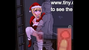Cute woman in female santa claus clothes in back alley tales hentai ryona gameplay video