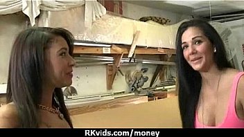 Stunning euro teen gets talked in to giving a blowjob for cash 10