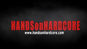 Busty babe gets her holes filled