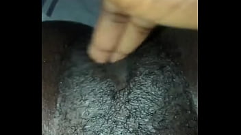Black wet pussy late night solo masturbation