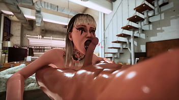 Complete pilot casting session – gothic girl 3d animation full scene