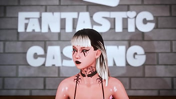 Complete pilot casting session – gothic girl 3d animation full scene
