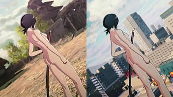 Nude rukia mod side by side comparison