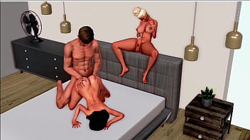 Max's life temporada 4 cap 227 trio con dos milfs en una cama