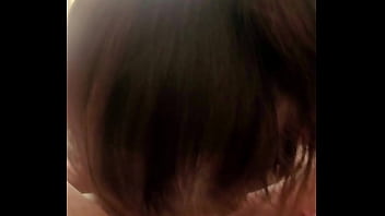 My stepsister make me blowjob and spit cum to condom after this i finger her pussy thill she cum