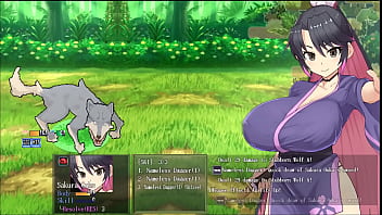 Sakura gozen hentai game ep 1 busty samourai outdoor creampie