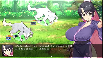 Sakura gozen hentai game ep 1 busty samourai outdoor creampie