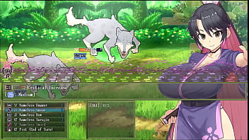 Sakura gozen hentai game ep 1 busty samourai outdoor creampie