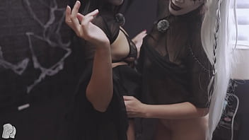 Having fun with my girl after the halloween party