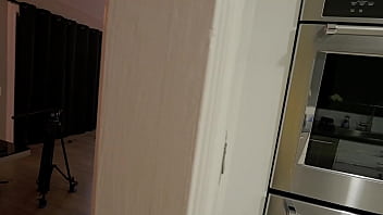 Best friend's college son catches me and wants to cum on my feet