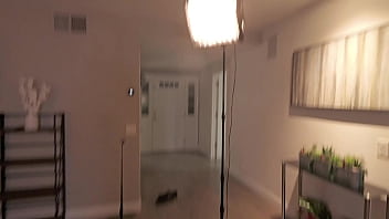 Best friend's college son catches me and wants to cum on my feet