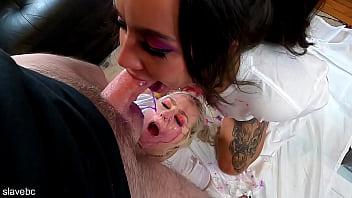 Messy rainbow fountain sluts