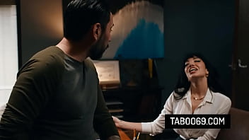 Curvy stepmom fucks with the principal to take her stepson in his academy