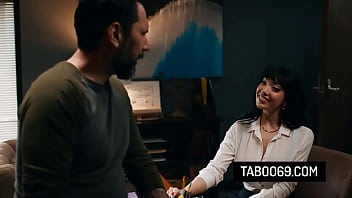 Curvy stepmom fucks with the principal to take her stepson in his academy