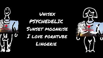 'sunset moonrise' trippy sweater lingerie comic