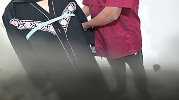 Muslim girl fun with doctor