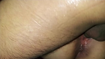 My wife fucks my friend on the stairs then he fucks her rough and i clean up the creampie