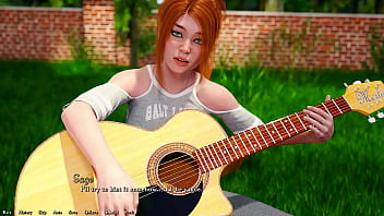 Being a dik #48 going to the next step with cheating busty red head while learning her how to finger play the guitar
