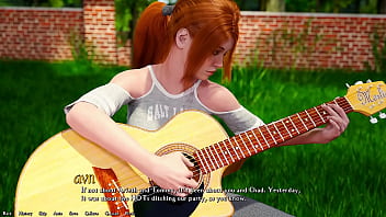 Being a dik #48 going to the next step with cheating busty red head while learning her how to finger play the guitar