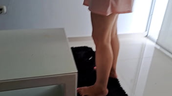 Stepmother gives her stepson a great blowjob