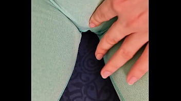 I was horny all day i though stretching will ease it a bit but i was wrong i had to fuck myself