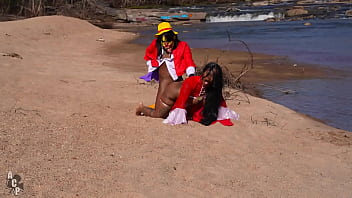 Gibby the clown cosplays the famous manga one piece & fucks hot ebony