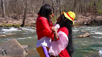 Gibby the clown cosplays the famous manga one piece & fucks hot ebony