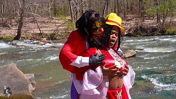 Gibby the clown cosplays the famous manga one piece & fucks hot ebony