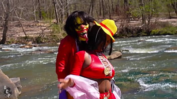 Gibby the clown cosplays the famous manga one piece & fucks hot ebony