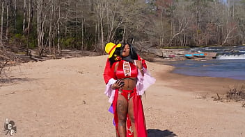 Gibby the clown cosplays the famous manga one piece & fucks hot ebony